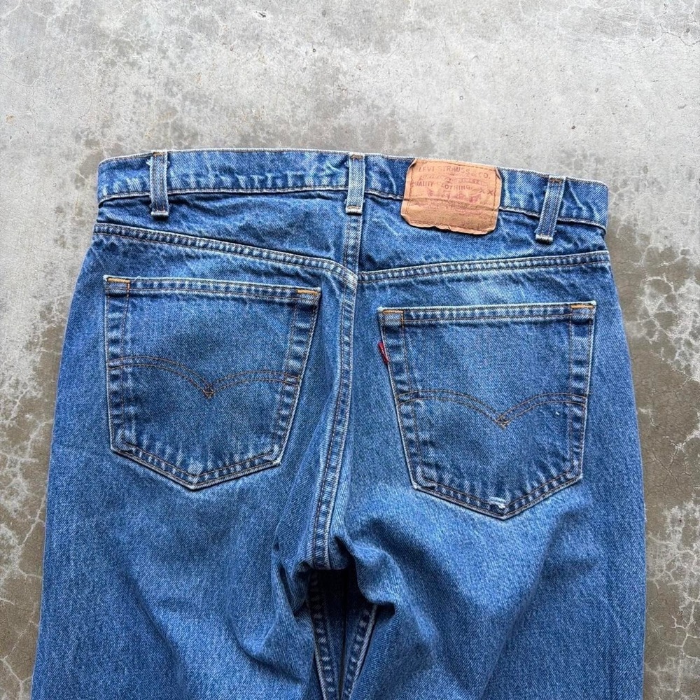Vintage 90's Levi's 505 0217 80's Denim jeans straight fit Measures 33x29" - Picture 5 of 8